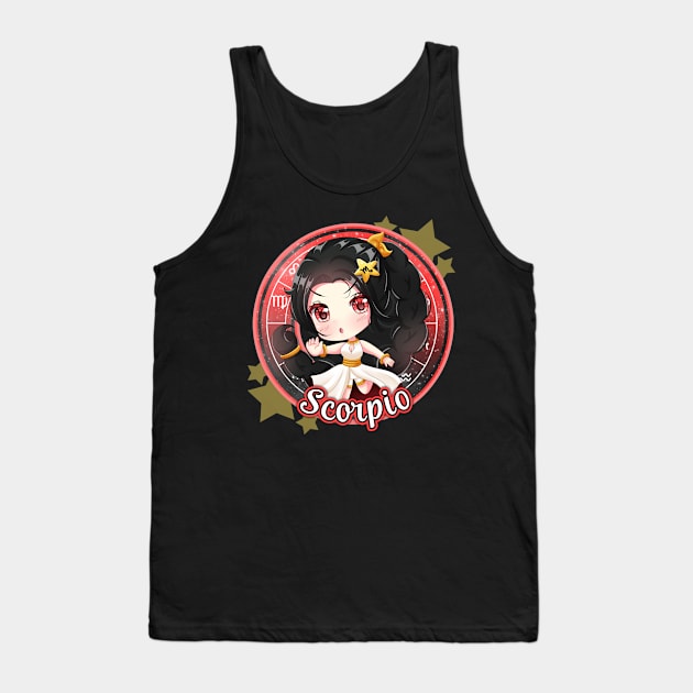 Chibi Scorpio Tank Top by My Tribe Apparel